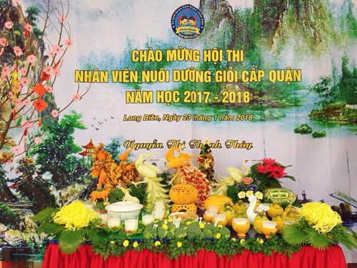 Nhiệt Liệt Chào Mừng Hội Thi Nhân Viên Nuôi Dưỡng Giỏi Cấp Quận Năm Học 2017-2018